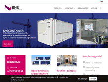 Tablet Screenshot of bns-container.no